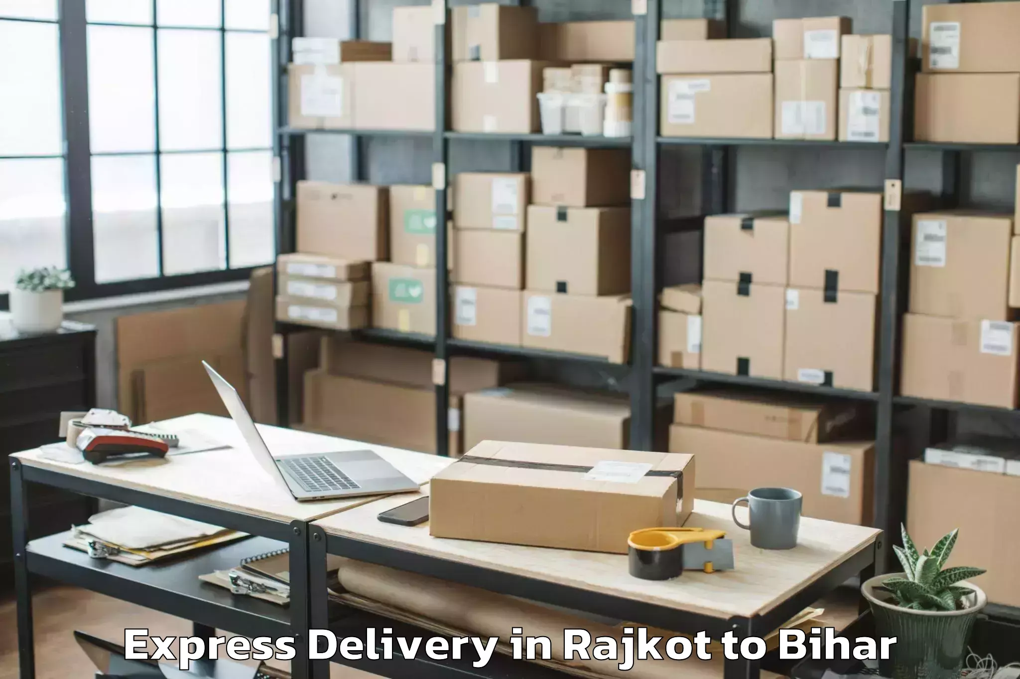 Get Rajkot to Basopatti Express Delivery